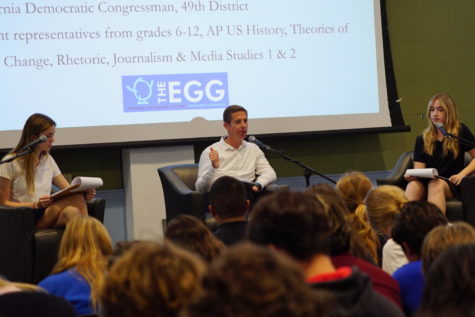 Mike Levin (House Rep. CA 49th District, Dem.) interviewed for The Egg by Reese Walsh (23) & Liz Thacker (23).