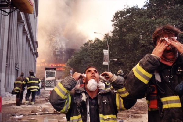 9/11 firefighters respond in NYC.